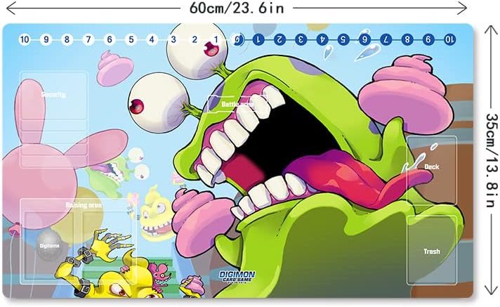 Mlikemat New Playmat Digimon DTCG Mat Numemon TCG CCG OCG Trading Card Game Mat with Zones + Free Bag (ZD002-908-SM) - Image 5